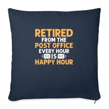 Retired From The Post Office Mailman Postal Worker - Sofakissenbezug 45 x 45 cm - Navy - Vorne