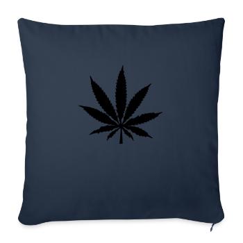 hanf - Sofakissenbezug 45 x 45 cm - Navy - Vorne