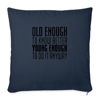 Best Birthday Shirt - Funny Quote - Sofa pillowcase 17,3'' x 17,3'' (45 x 45 cm) - navy - Front