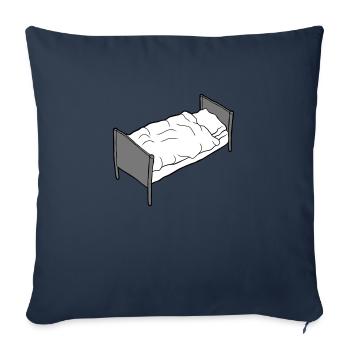 Bed frame bedroom furniture - Sofa pillowcase 17,3'' x 17,3'' (45 x 45 cm) - navy - Front