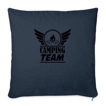 Camping Team - Sofa pillowcase 17,3'' x 17,3'' (45 x 45 cm) - navy - Front