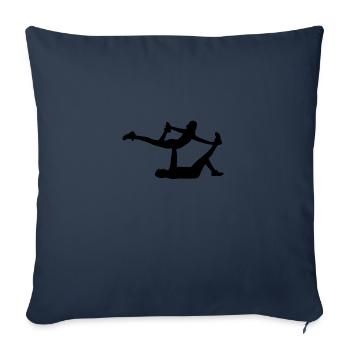 AcroYoga - Bird on Hands - Sofakissenbezug 45 x 45 cm - Navy - Vorne