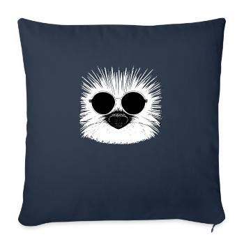 Porcupine Sunglasses Cute Animals Animal Nature 2 - Sofa pillowcase 17,3'' x 17,3'' (45 x 45 cm) - navy - Front