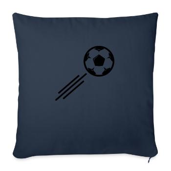 Football - Housse de coussin décorative 45 x 45 cm - bleu marine - Devant