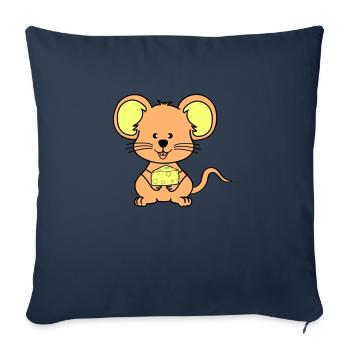 Mouse Comic - Sofa pillowcase 17,3'' x 17,3'' (45 x 45 cm) - navy - Front