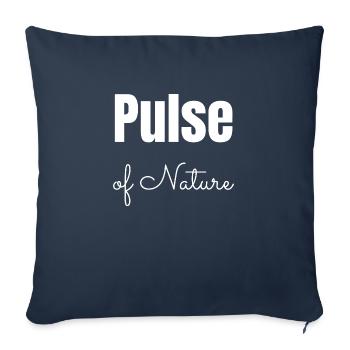 Trekking en pleine nature À la découverte de la nature sauvage - Housse de coussin décorative 45 x 45 cm - bleu marine - Devant
