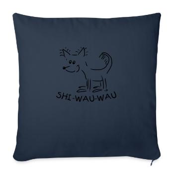 chihuahua - Sofa pillowcase 17,3'' x 17,3'' (45 x 45 cm) - navy - Front