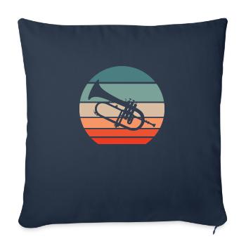 Flügelhorn Flügelhornist Orchestre d’Harmonie Orchestre - Housse de coussin décorative 45 x 45 cm - bleu marine - Devant