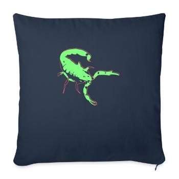 Scorpion Scorpion Vecteur toxique Arachnide Animal - Housse de coussin décorative 45 x 45 cm - bleu marine - Devant