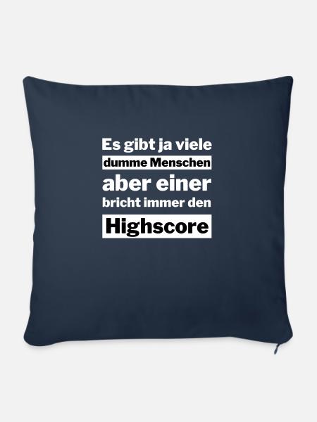 Dumme Menschen - Sofakissenbezug 45 x 45 cm - Navy