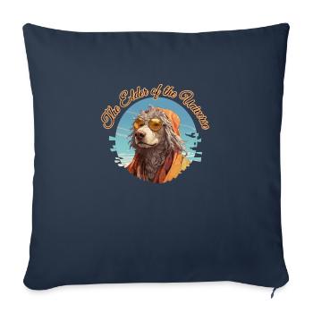 L’Ancien de l’Univers 2 - Housse de coussin décorative 45 x 45 cm - bleu marine - Devant