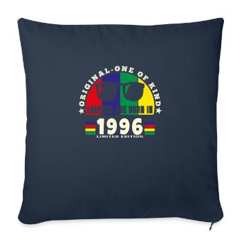 Original - One of Kind 1996 Birthday Gift. - Sofa pillowcase 17,3'' x 17,3'' (45 x 45 cm) - navy - Front