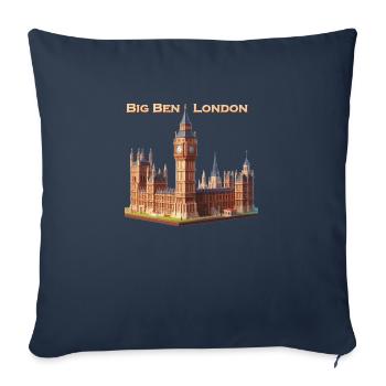 Big Ben London - Sofakissenbezug 45 x 45 cm - Navy - Vorne