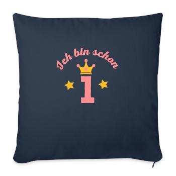 1 Geburtstag - Sofakissenbezug 45 x 45 cm - Navy - Vorne