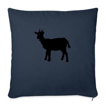 goat10 - Sofa pillowcase 17,3'' x 17,3'' (45 x 45 cm) - navy - Front