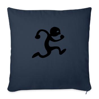 run - Sofa pillowcase 17,3'' x 17,3'' (45 x 45 cm) - navy - Front