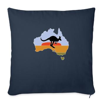 Australia - Sofa pillowcase 17,3'' x 17,3'' (45 x 45 cm) - navy - Front