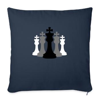 Team Chess Kings - Sofa pillowcase 17,3'' x 17,3'' (45 x 45 cm) - navy - Front