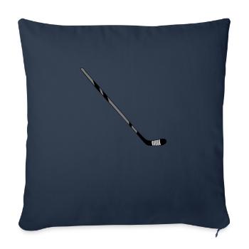 Stick Ice Hockey - Sofa pillowcase 17,3'' x 17,3'' (45 x 45 cm) - navy - Front