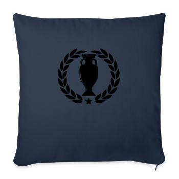 Cup Wreath - Sofa pillowcase 17,3'' x 17,3'' (45 x 45 cm) - navy - Front