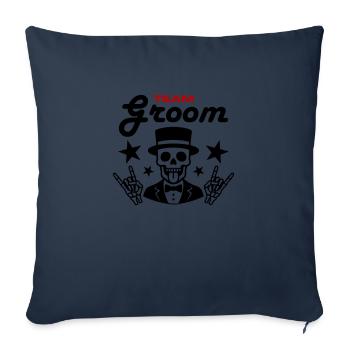 Team Groom Funny - Sofa pillowcase 17,3'' x 17,3'' (45 x 45 cm) - navy - Front