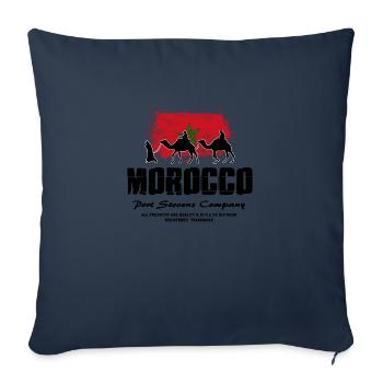 Morocco - Camel & Flag - Sofakissenbezug 45 x 45 cm - Navy - Vorne