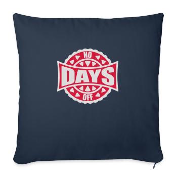 pas de jours de congé devis - Housse de coussin décorative 45 x 45 cm - bleu marine - Devant