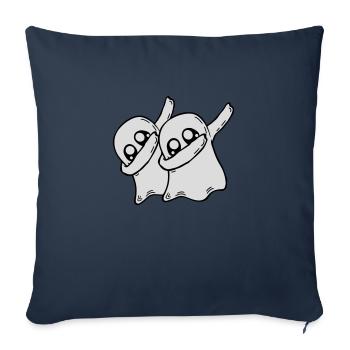 2 Dabbing Ghosts Friends - Sofa pillowcase 17,3'' x 17,3'' (45 x 45 cm) - navy - Front