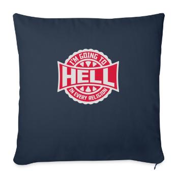 Going to Hell - Sofa pillowcase 17,3'' x 17,3'' (45 x 45 cm) - navy - Front