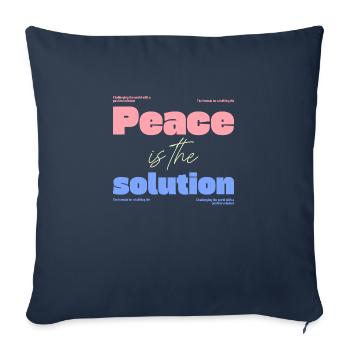 Mental health - Sofa pillowcase 17,3'' x 17,3'' (45 x 45 cm) - navy - Front