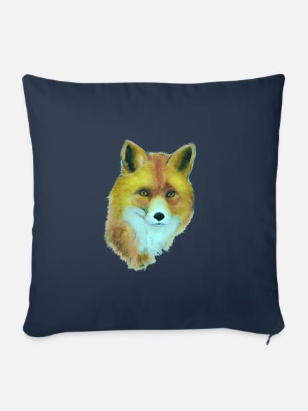 Fuchs - Sofakissenbezug 45 x 45 cm - Navy