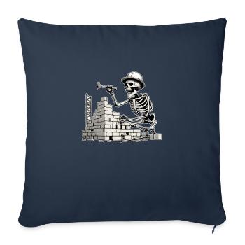 Das Maurerhandwerk - Sofakissenbezug 45 x 45 cm - Navy - Vorne