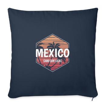 Cabo Mexico Beach Vacation Souvenir - Sofa pillowcase 17,3'' x 17,3'' (45 x 45 cm) - navy - Front