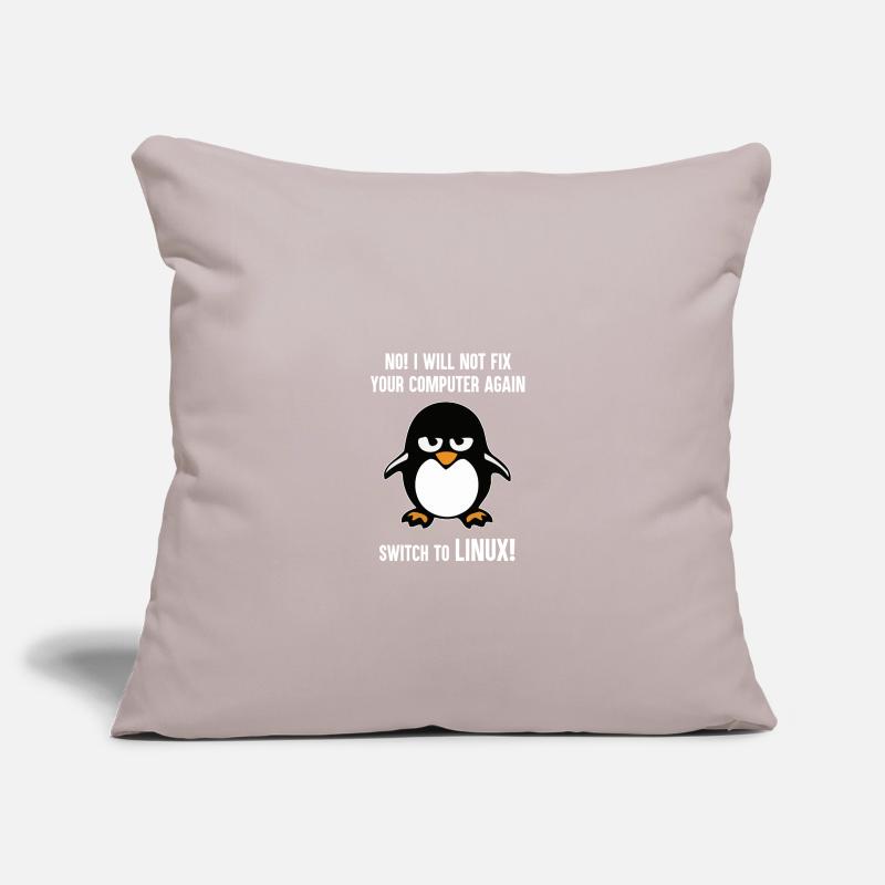 Programming computer science gift · Linux Sofa pillowcase 17,3'' x 17,3'' (45 x 45 cm)