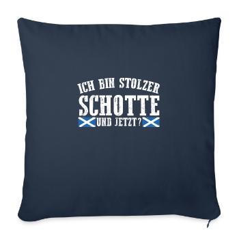 Scots Scottish Scotland - Sofa pillowcase 17,3'' x 17,3'' (45 x 45 cm) - navy - Front