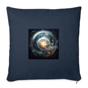 Liquid Matter - Sofa pillowcase 17,3'' x 17,3'' (45 x 45 cm) - navy - Front