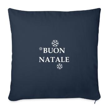 Joyeux Noël - Housse de coussin décorative 45 x 45 cm - bleu marine - Devant