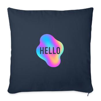 Hello - Sofakissenbezug 45 x 45 cm - Navy - Vorne