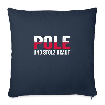 Pole Polnisch Polen - Sofakissenbezug 45 x 45 cm - Navy - Vorne