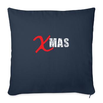 XMAS Weihnachten Cooles Design - Sofakissenbezug 45 x 45 cm - Navy - Vorne