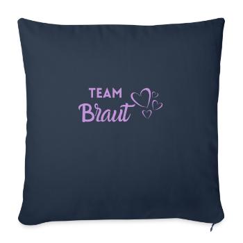 Team Braut - Sofakissenbezug 45 x 45 cm - Navy - Vorne