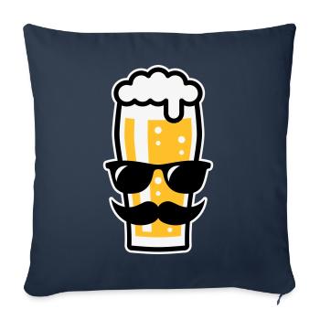 Sunglasses Summer (Three Colours) - Sofa pillowcase 17,3'' x 17,3'' (45 x 45 cm) - navy - Front