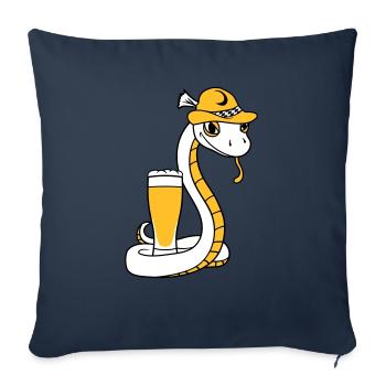 beer bavaria alcohol drinking party celebration - Sofa pillowcase 17,3'' x 17,3'' (45 x 45 cm) - navy - Front