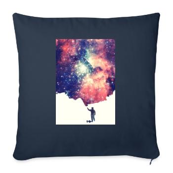 Painting the universe - Mobile Phone Case - Sofa pillowcase 17,3'' x 17,3'' (45 x 45 cm) - navy - Front