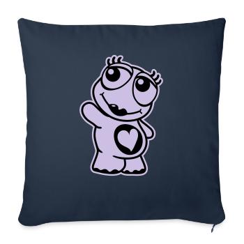 Turtle - Sofa pillowcase 17,3'' x 17,3'' (45 x 45 cm) - navy - Front