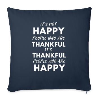 Happy - Sofakissenbezug 45 x 45 cm - Navy - Vorne