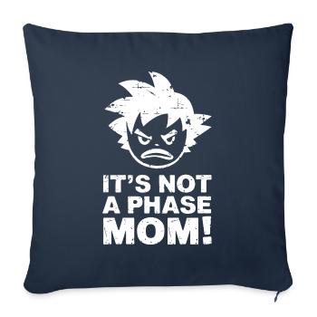 Ce n’est pas une phase maman ! Emo Goth Alternative - Housse de coussin décorative 45 x 45 cm - bleu marine - Devant