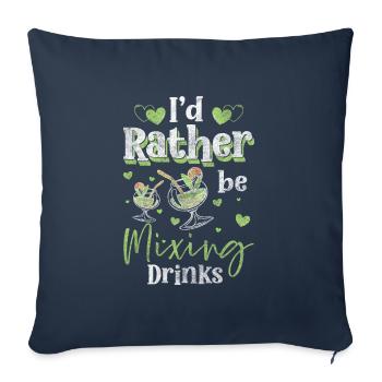 Bartender Beer Holiday - Sofa pillowcase 17,3'' x 17,3'' (45 x 45 cm) - navy - Front
