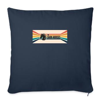 The Dark Horses Banner Logo - Sofa pillowcase 17,3'' x 17,3'' (45 x 45 cm) - navy - Front