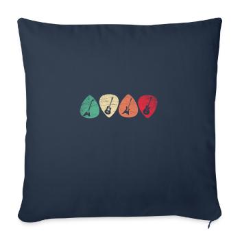 Guitariste guitariste - Housse de coussin décorative 45 x 45 cm - bleu marine - Devant